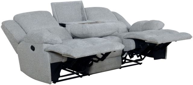 Coaster® Waterbury Grey Upholstered Motion Sofa 1
