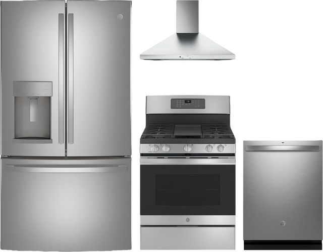 GE® 4 Piece Stainless Steel Kitchen Package-0