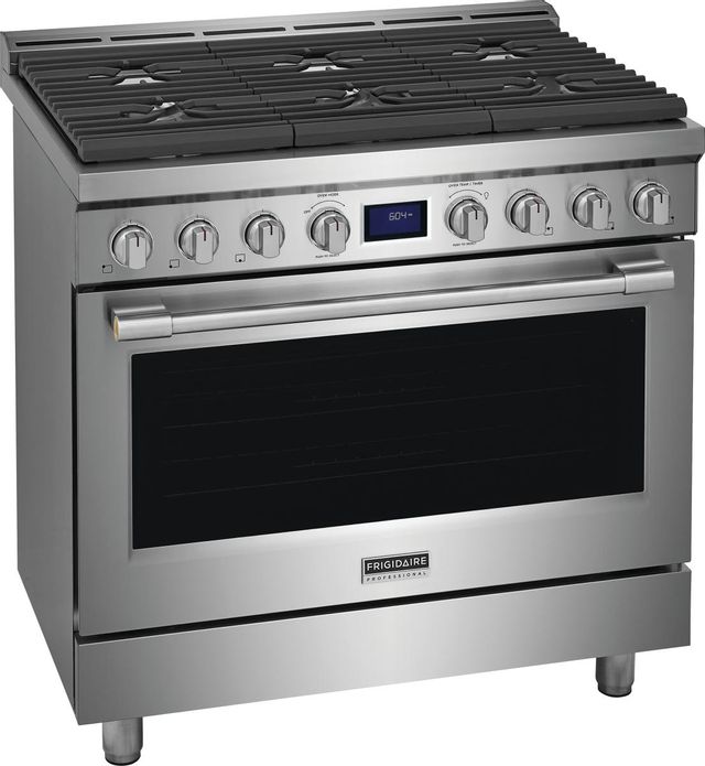 Frigidaire Professional® 36'' Smudge-Proof® Stainless Steel Pro Style Gas Range 1