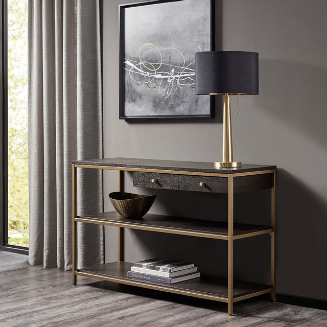 Olliix by Martha Stewart Morocco/Gold Holls Console Table