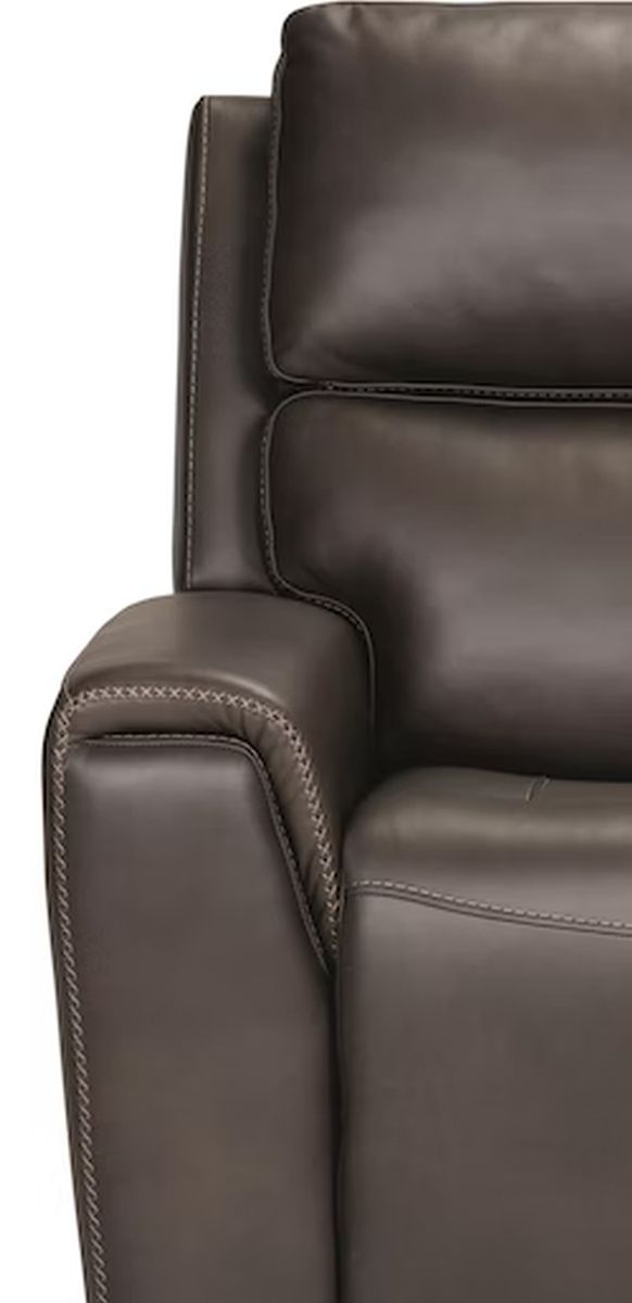Flexsteel® Jarvis Mica Leather Power Recliner with Power Headrest-1