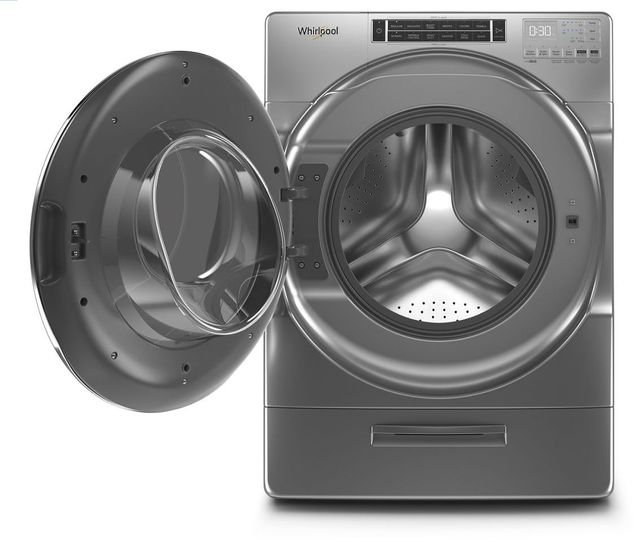 Whirlpool® 5.8 Cu. Ft. Chrome Shadow Front Load Washer 2