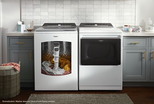 Whirlpool® 1.6 Cu. Ft. White Compact Top Load Washer, Spencer's TV &  Appliance