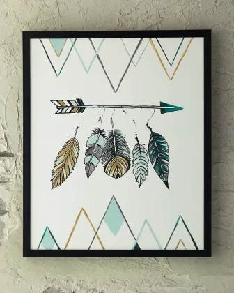 Signature Design by Ashley® Adaley White Feather and Arrow Wall Art 3