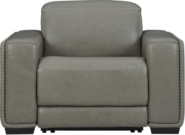 Signature Design by Ashley® Correze Gray Recliner with Power-2