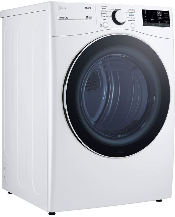 LG 7.4 Cu. Ft. White Front Load Electric Dryer-3
