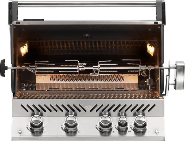 Barbecue encastré au gaz naturel Napoleon® Prestige™ Pro - Acier inoxydable 1