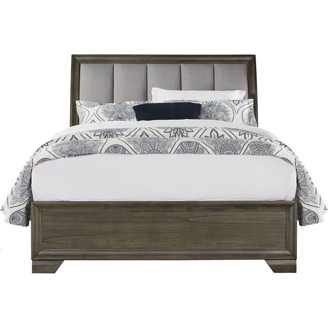 Beckwood Gray King Panel Bed, Dresser and Mirror-1