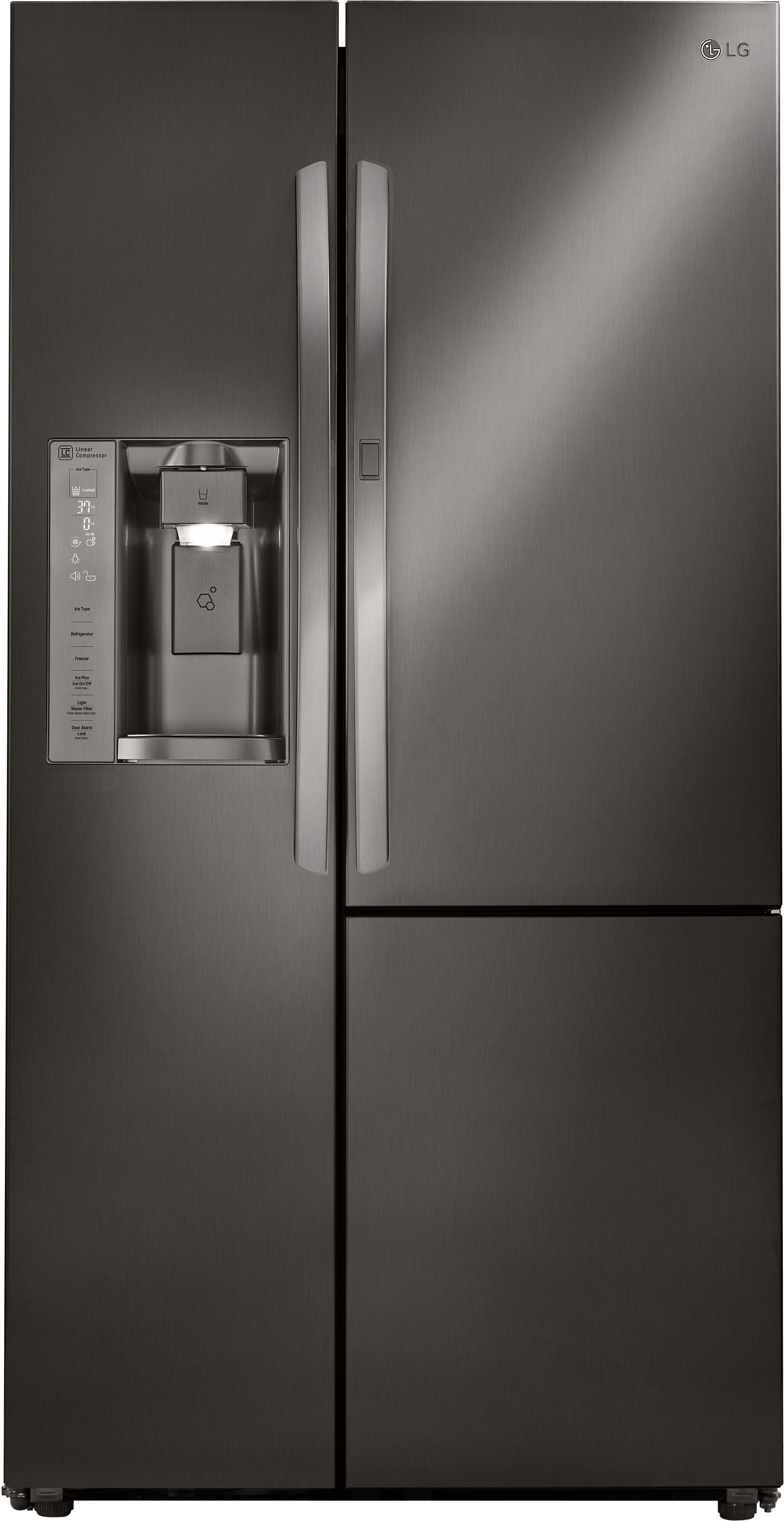 LG 26.1 Cu. Ft. Black Stainless Steel Side-By-Side Refrigerator
