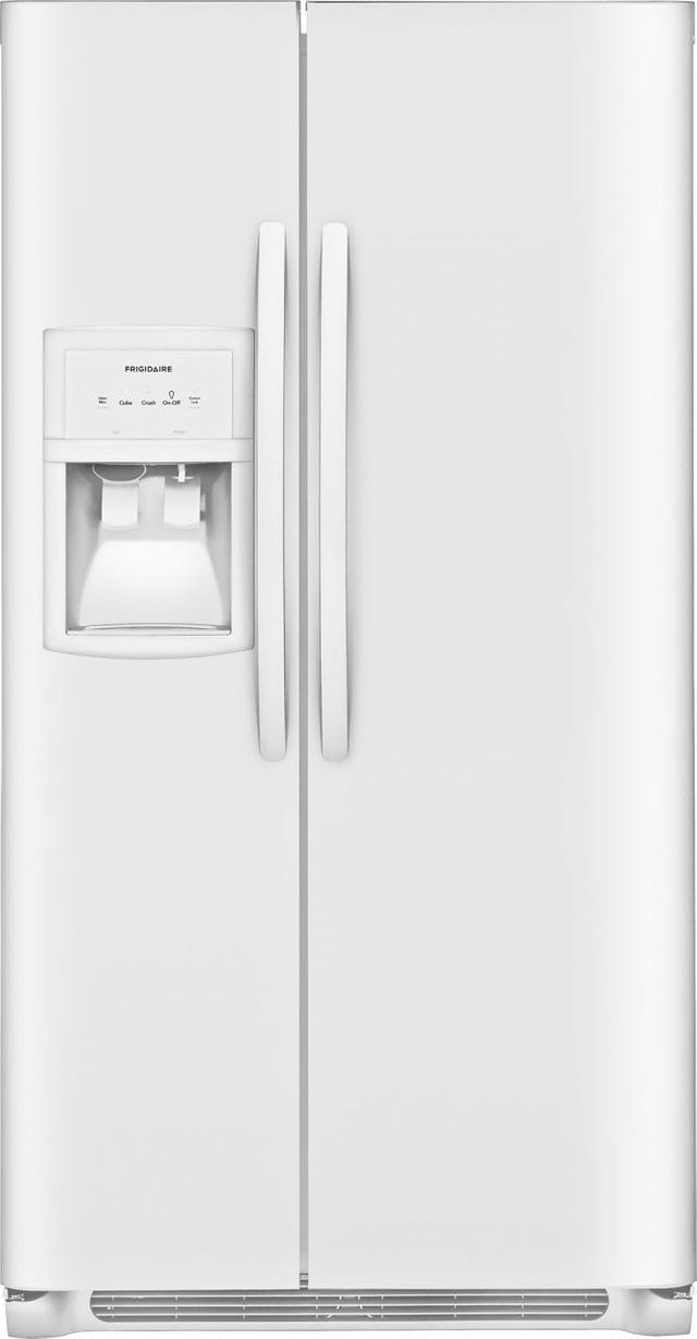 Frigidaire® 25.5 Cu. Ft. Standard-Depth Side by Side Refrigerator-Pearl White