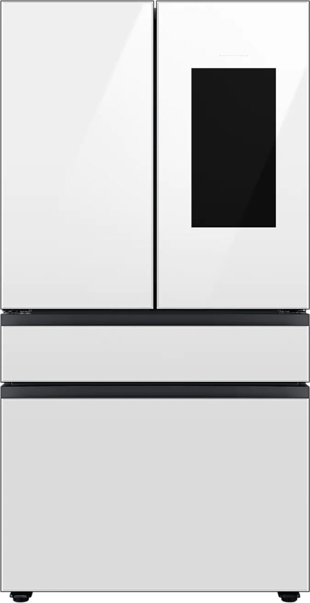 Samsung Bespoke 22.5 Cu. Ft. Clean White/Customizable Panel Counter Depth French Door Refrigerator 21