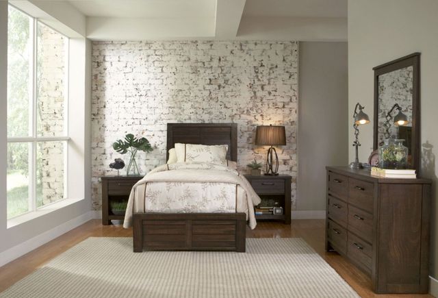 Samuel Lawrence Furniture Ruff Hewn Full 4 Piece Bedroom Set-0