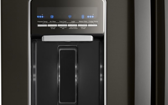Whirlpool® 19.7 Cu. Ft. French Door Refrigerator-Fingerprint Resistant Black Stainless 2