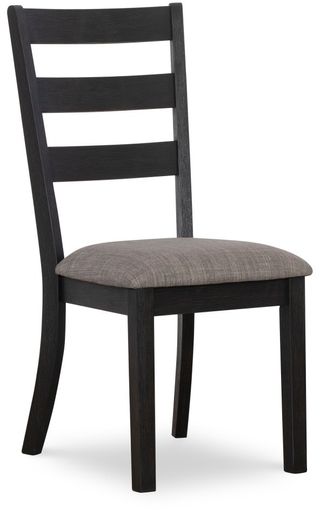Home Furniture Outfitters Ansel Black Dining Chair