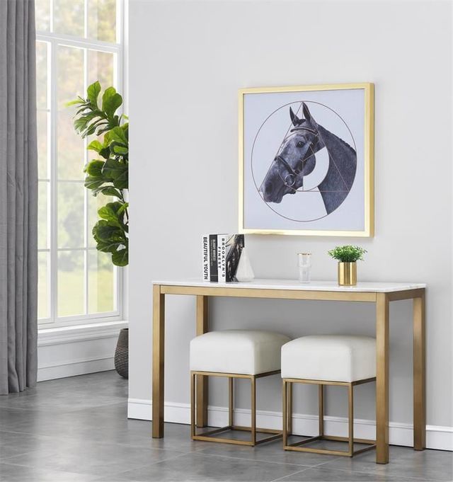 Coast2Coast Home™ Accents by Andy Stein Avalon Gold Console Table 5