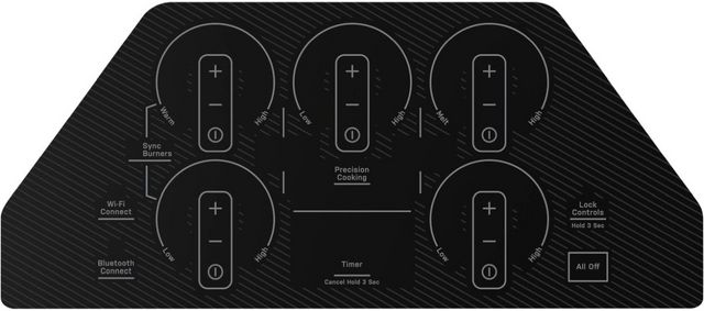 GE Profile™ 36" Stainless Steel on Black Induction Cooktop-2