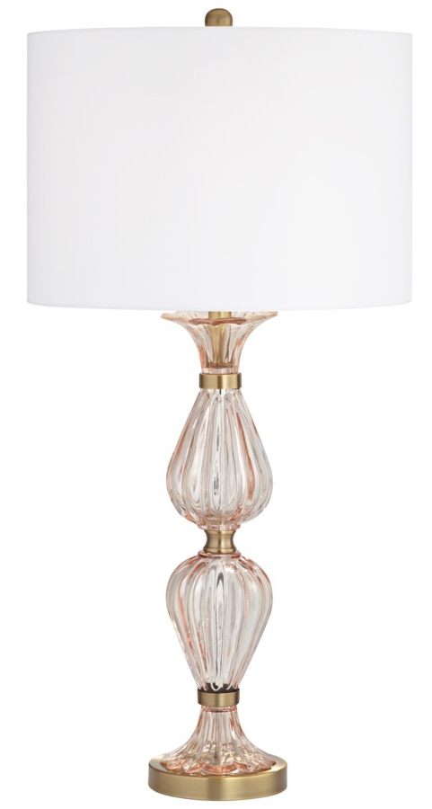 pale pink table lamp