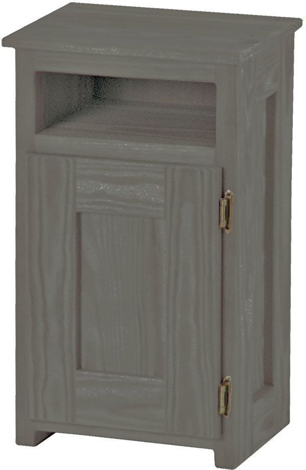 Crate Designs™ Furniture Graphite Right Side Hinge Door Petite Nightstand