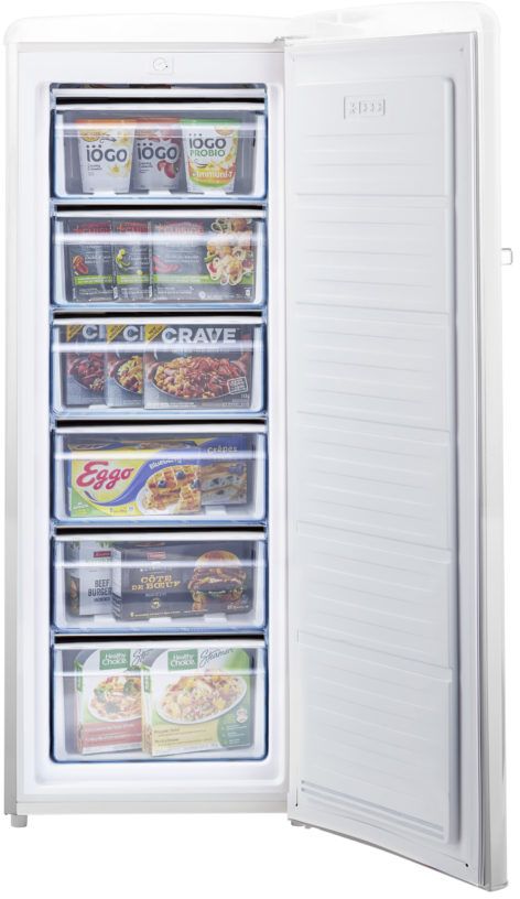 Unique® Appliances Retro 6.1 Cu. Ft. White Upright Freezer 2