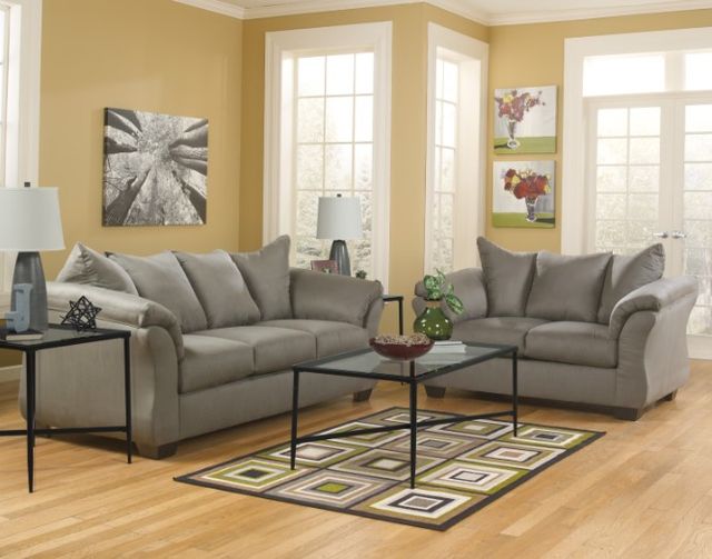 Signature Design by Ashley® Darcy 2-Piece Cobblestone Living Room Set-3