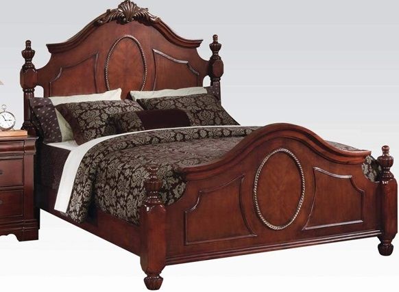 Acme Furniture Estrella Dark Cherry Eastern King Bed 21727ek Mattress Stop