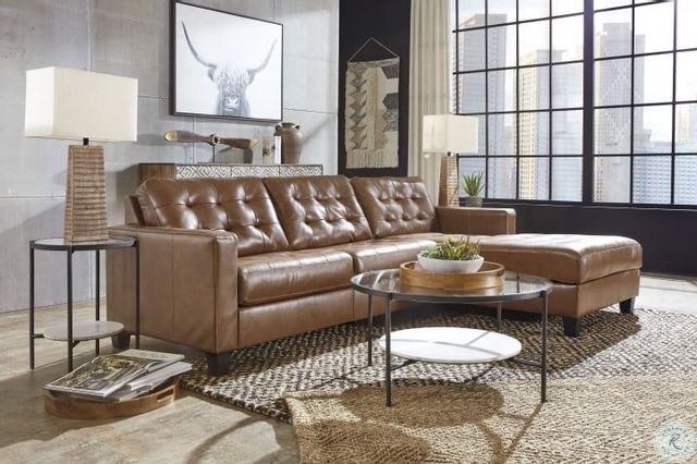 Signature Design by Ashley® Baskove Auburn 2-Piece Sectional With Chaise 5
