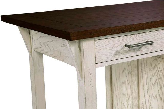 Progressive® Furniture Harbor Cinnamon Counter Table with Antique Cream Base-3