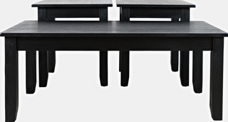 Jofran Inc. Eros 3-Piece Brushed Black Living Room Table Set
