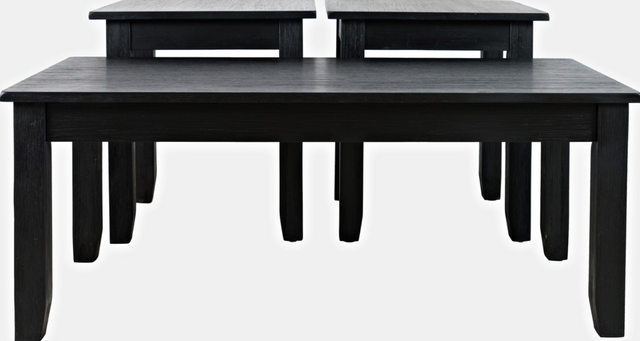 Jofran Inc. Eros 3-Piece Brushed Black Living Room Table Set 0