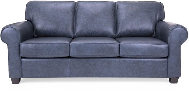 Decor-Rest® Furniture LTD 3179 Blue Leather Sofa 1