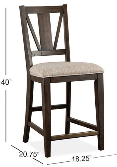 Magnussen Home® Westley Falls Graphite Counter Chair 2