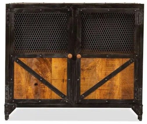 Progressive® Furniture Everest Tawny and Black Door Cabinet-0