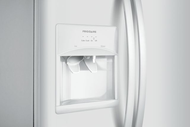 Frigidaire® 25.5 Cu. Ft. Pearl White Standard Depth Side by Side Refrigerator 6