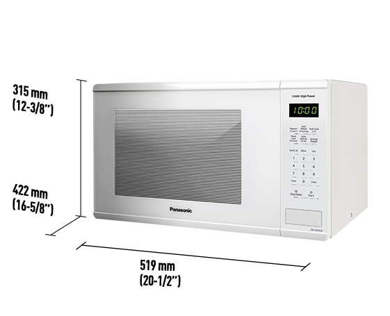 Panasonic Genius® 1.3 Cu. Ft. White Countertop Microwave 1