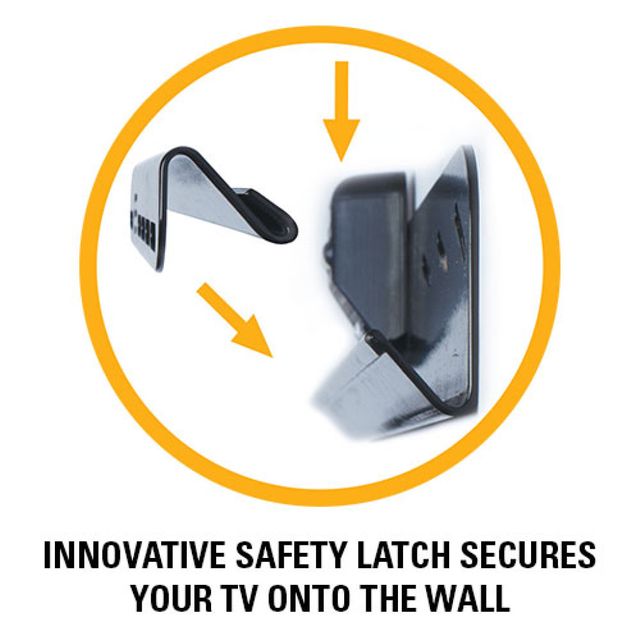 Sanus® SimplySafe™ Black Low-Profile Fixed TV Wall Mount 3