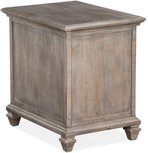 Magnussen® Home Lancaster Dovetail Grey Chairside End Table 4