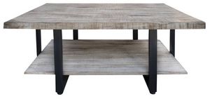 International Furniture Direct Old Wood Sand Drift Cocktail Table