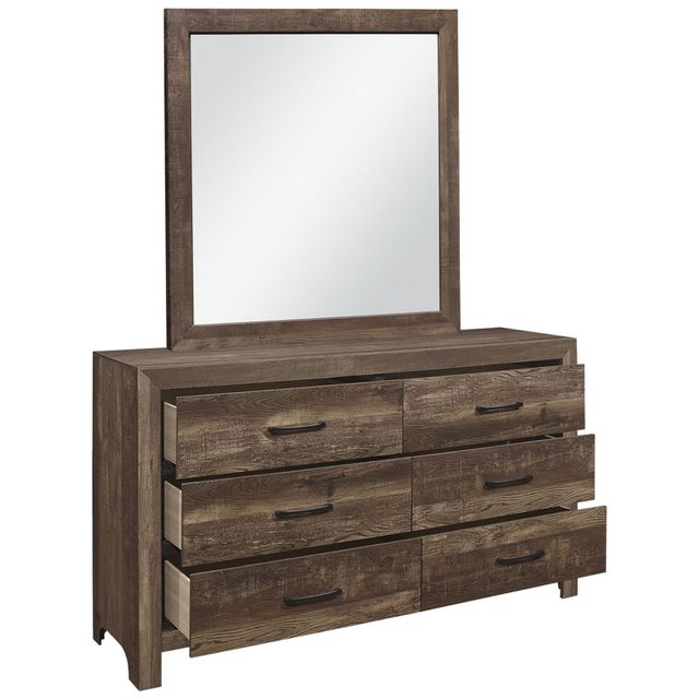 Homelegance Corbin Brown Dresser and Mirror-1