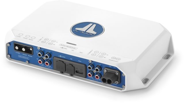 JL Audio® 400 W 4 Ch. Class D Full-Range Marine Amplifier with Integrated DSP