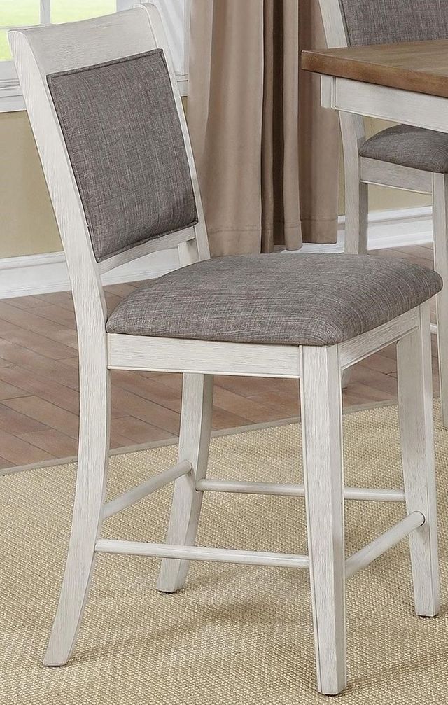 Crown Mark Fulton Grey/White Counter Dining Side Chair-0