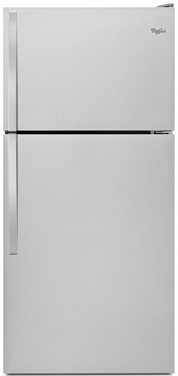 Whirlpool® 18.25 Cu. Ft. Monochromatic Stainless Steel Top Freezer Refrigerator