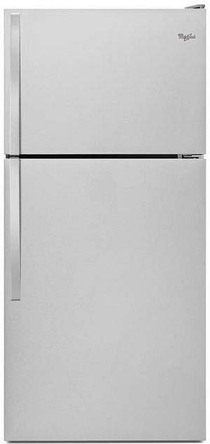 Whirlpool® 18.3 Cu. Ft. Monochromatic Stainless Steel Top Freezer Refrigerator
