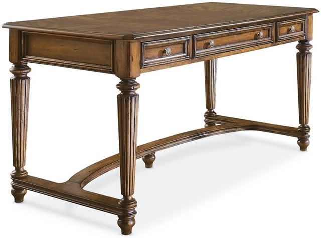 Hooker® Furniture Brookhaven Distressed Medium Clear Cherry Leg Desk-0