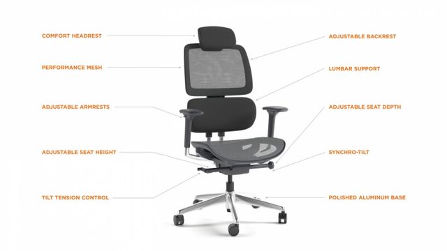 BDI Voca® Slate Office Chair 1
