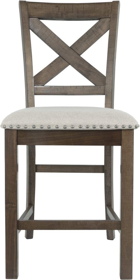 Signature Design by Ashley® Moriville Beige Counter Height Bar Stool-1