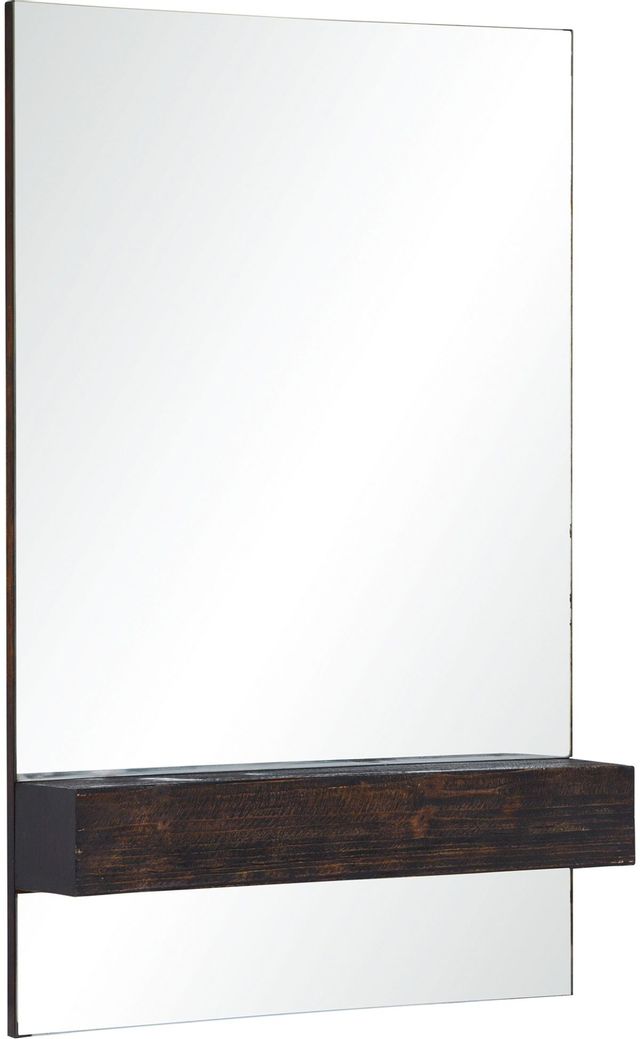 Renwil® Kali Dark Brown Mirror With Shelf 1