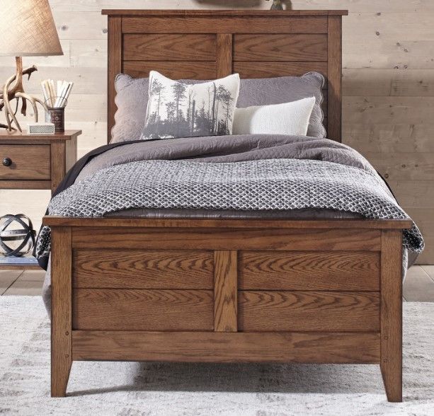 Liberty Grandpas Cabin Aged Oak Youth Full Panel Bed 7