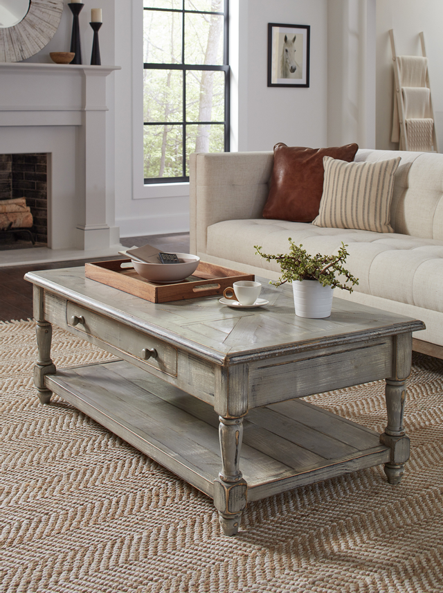 Aspenhome® Hinsdale Greywood Cocktail Table-3