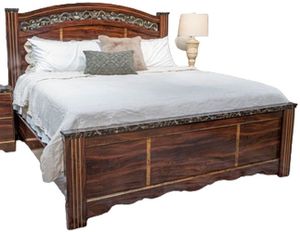 Signature Design by Ashley® Glosmount Two-tone Queen Poster Bed