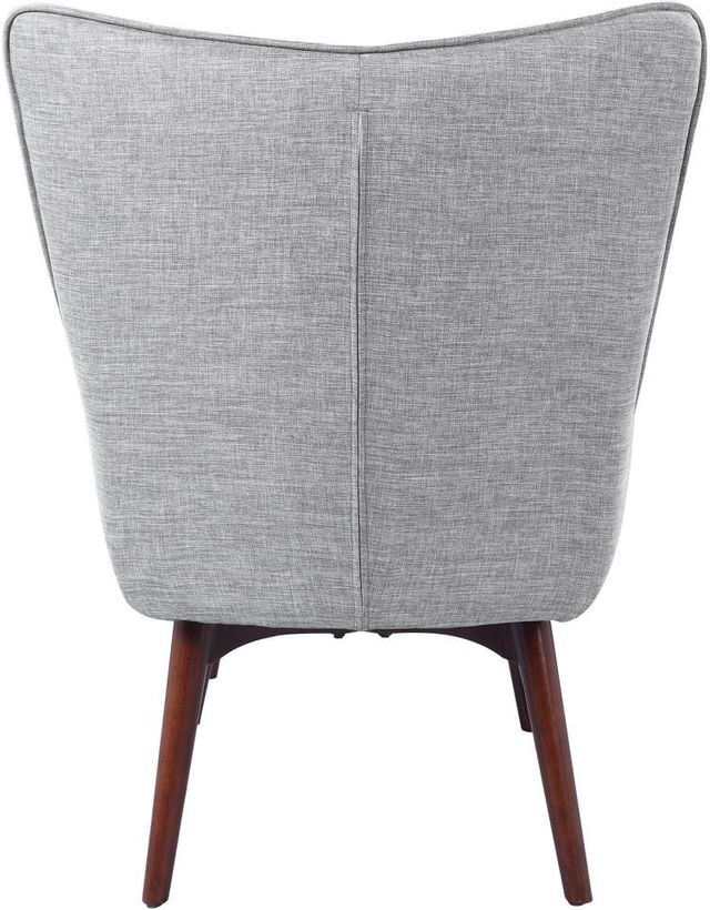 Coaster® Grey And Brown Accent Chair With Ottoman 3